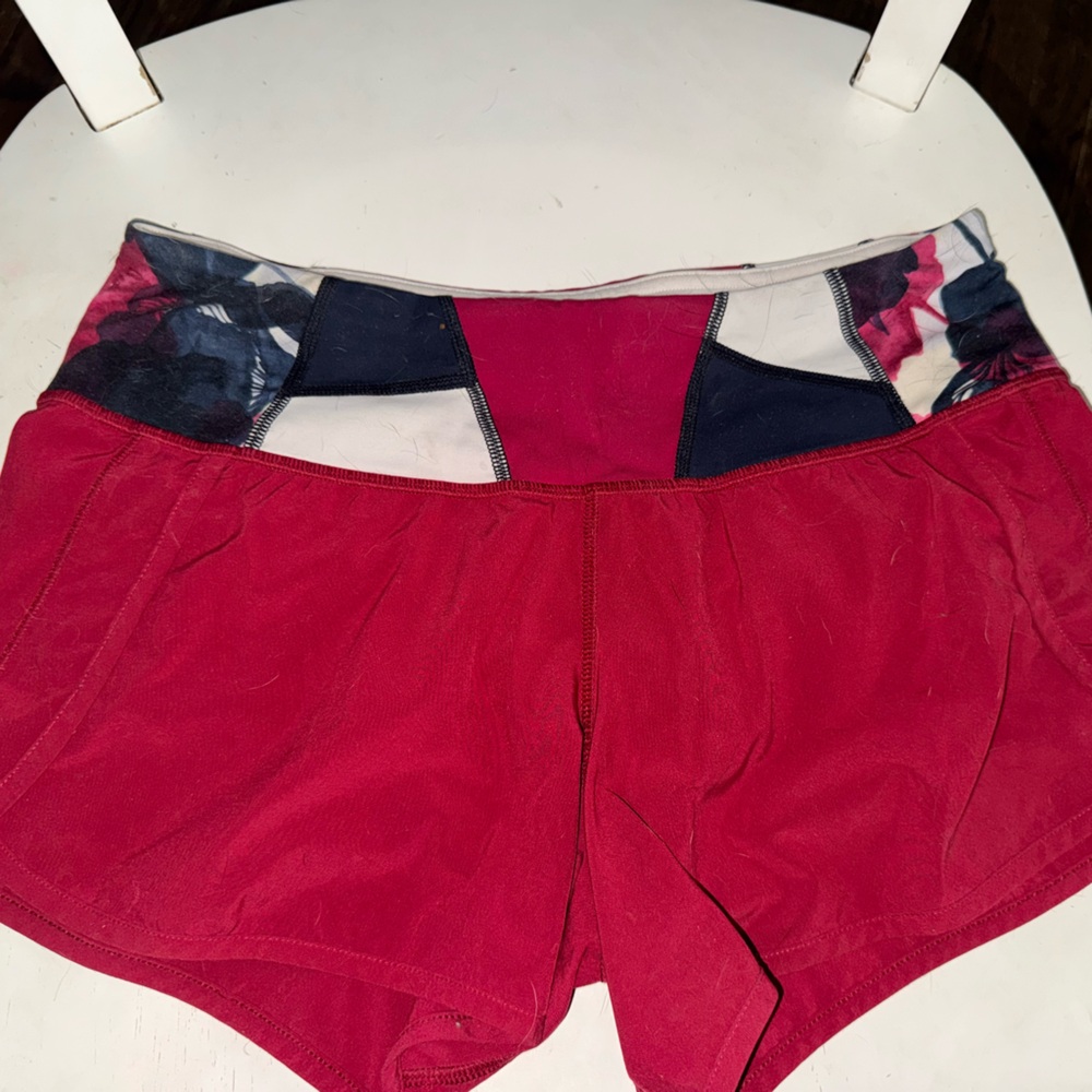 Lululemon Pink Active Shorts sz 6